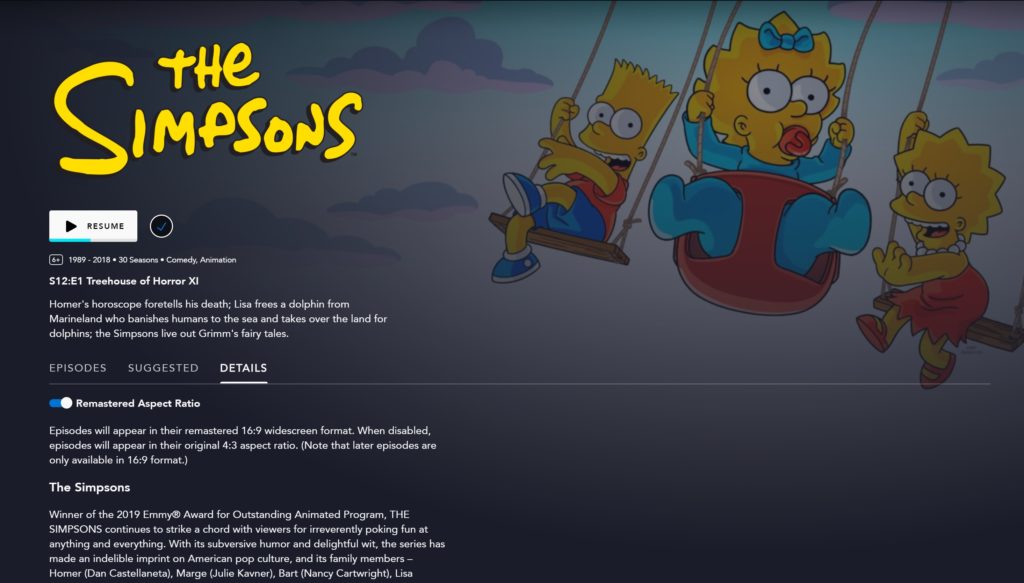 Disney Plus Finally and Officially Changed 'The Simpsons' Aspect Ratio