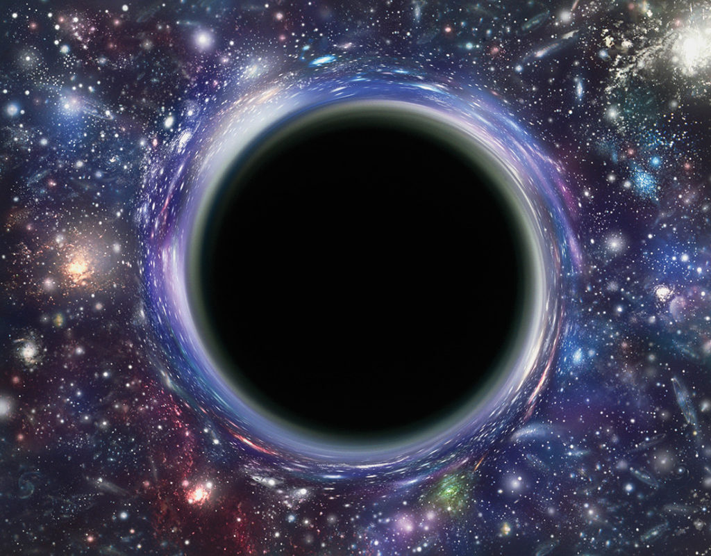 Black Holes are invisible.