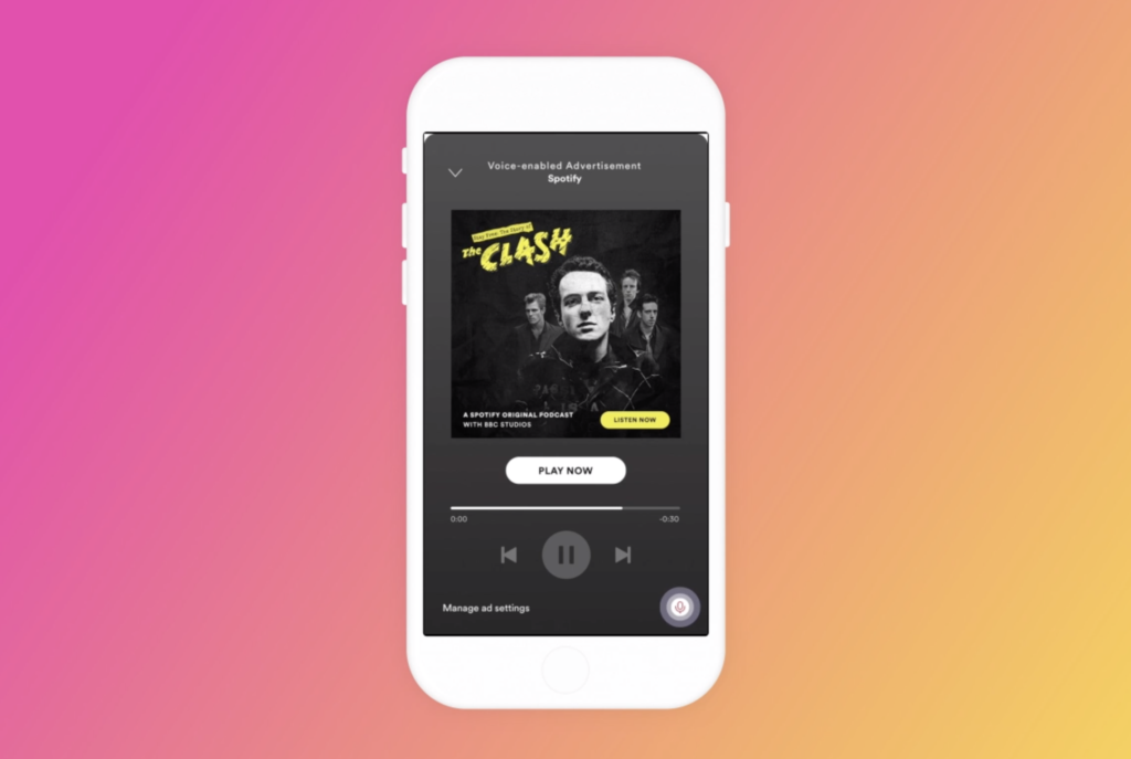 interactive spotify podcast ad