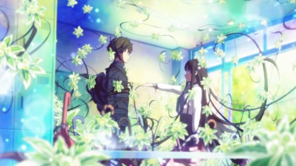 Hyouka employs incredibly beautiful imagery and animation to drive the story.