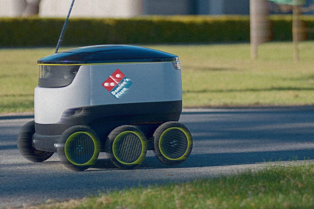 Dominos delivery robot