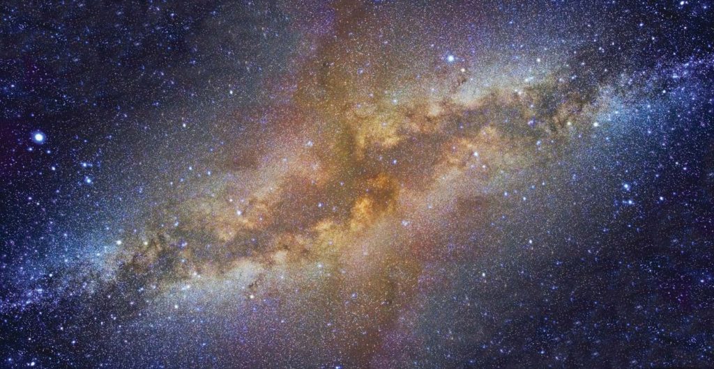 Most of the objects that we see in the night sky lie in the galactic plane of the Milky Way galaxy.