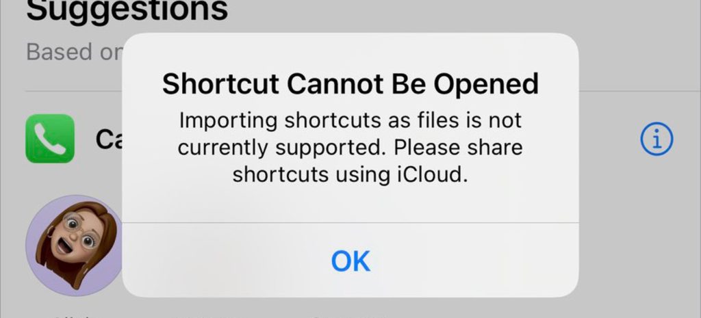 In iOS 14, Shortcuts can no longer be opened with files app.