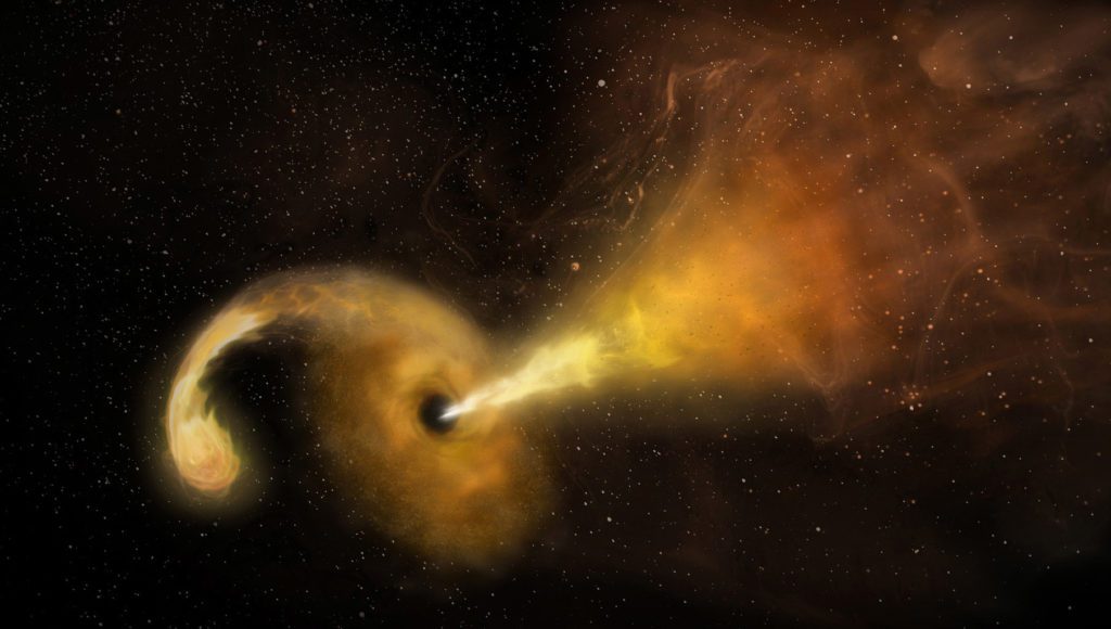 Black Holes regularly consume objects in space.