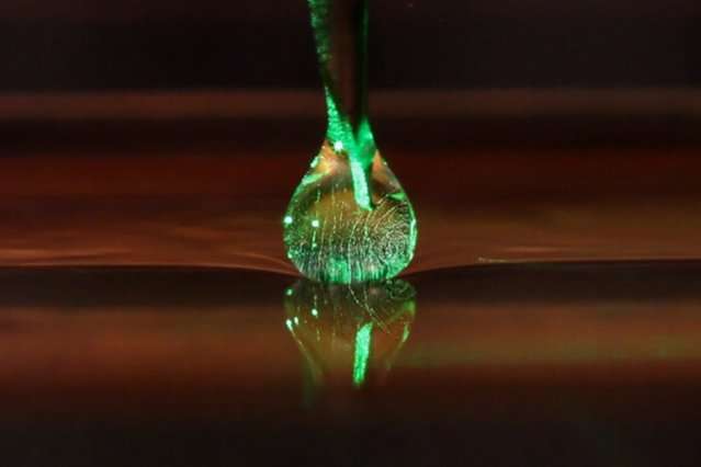 Interaction of liquids with other forces can result in levitating liquids.