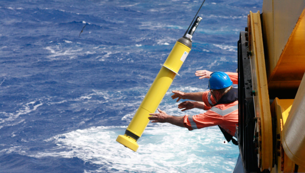 Argo Floats to measure ocean warming. Source: NOAA Research.