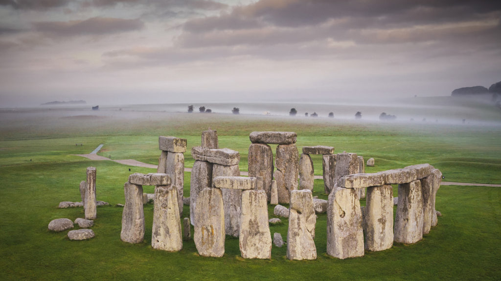 The withered rocks of Stonehenge tell a tale of an ancient civilization, long gone.