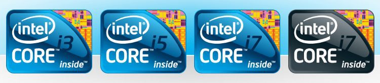 Intel first-gen "i" series stickers.