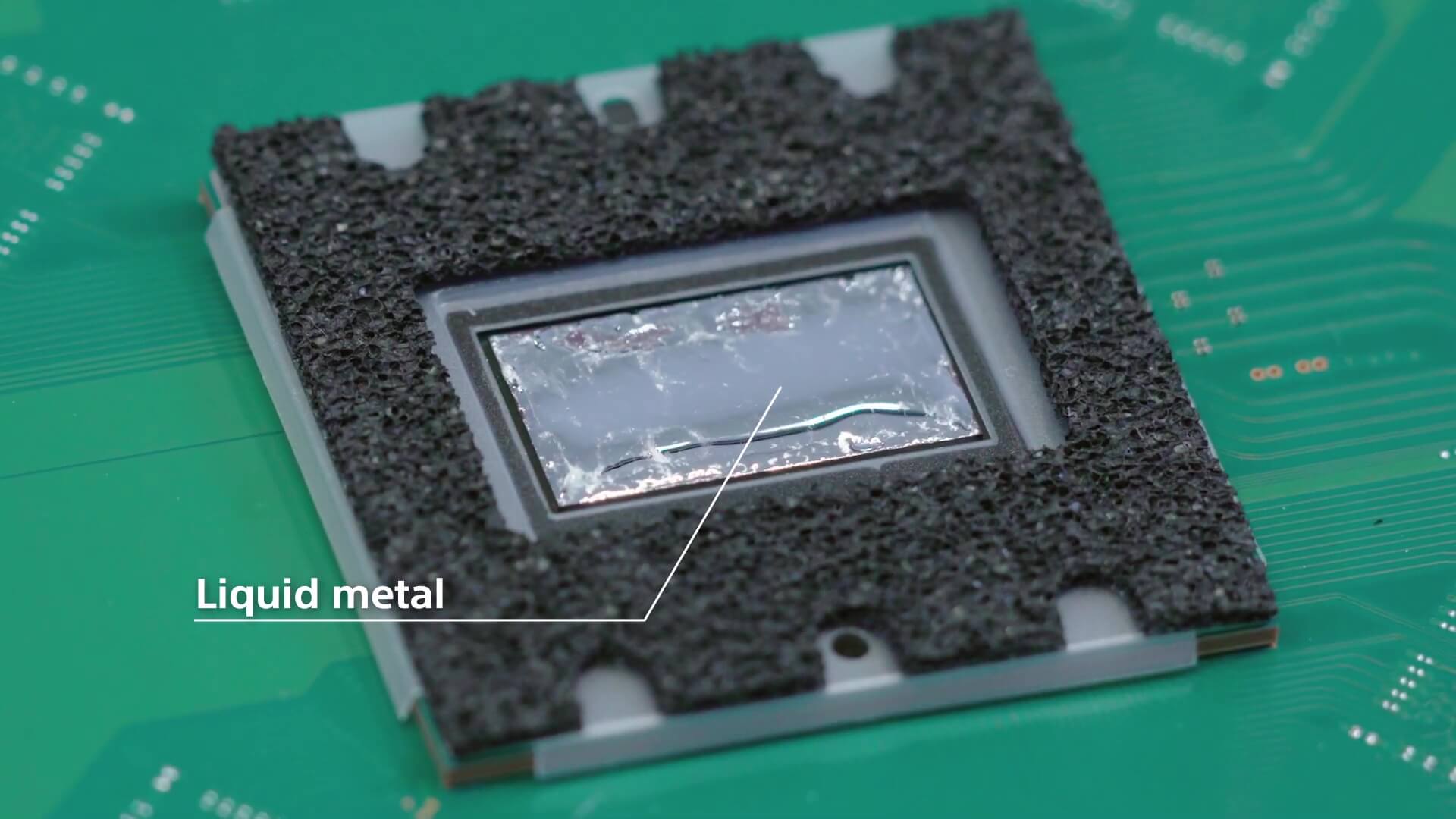 PS5 teardown - CPU Liquid Metal Interface