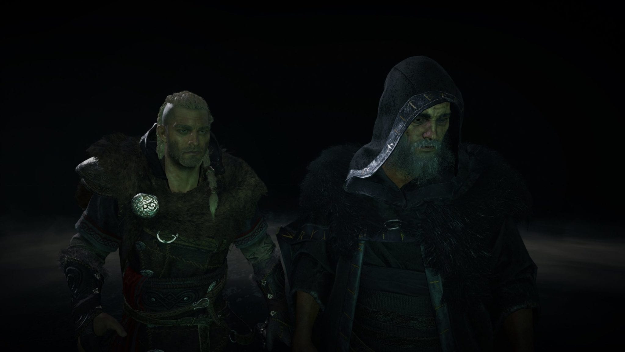 Eivor and Odin in Assassin's Creed Valhalla