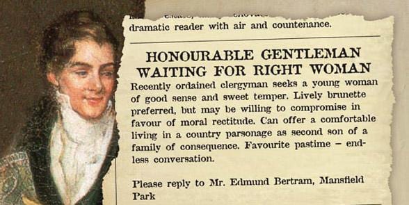 Dating ad in the 1800s.
