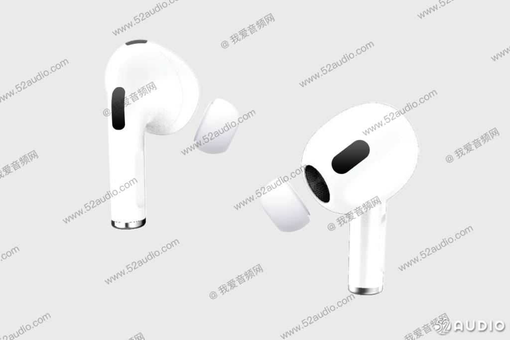 AirPods 3 with Pro like design but featuring a longer stem. Courtesy: 52Audio