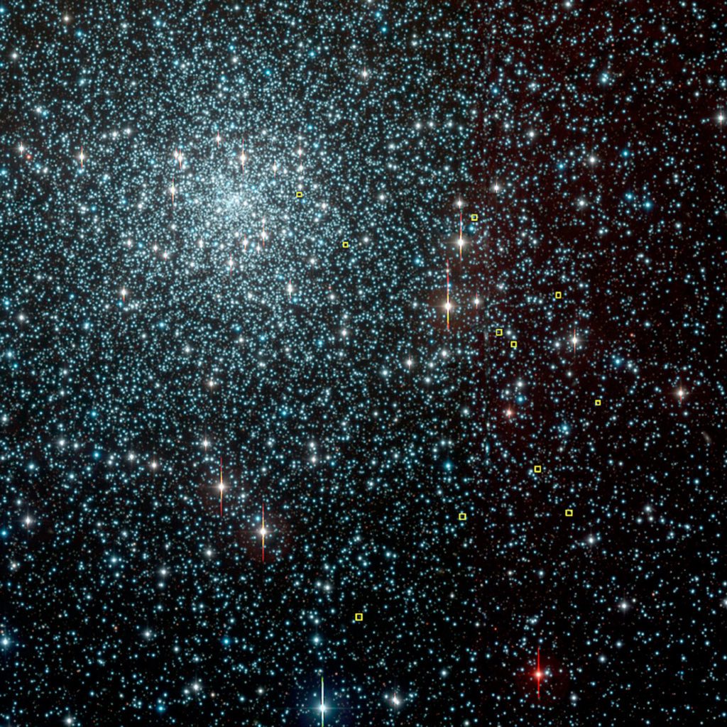 NGC 6397 का गोलाकार क्लस्टरिंग।