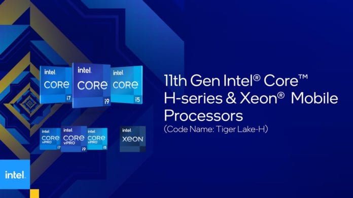 11th Gen Intel Core H-Series (Tiger Lake-H) Mobile CPUs