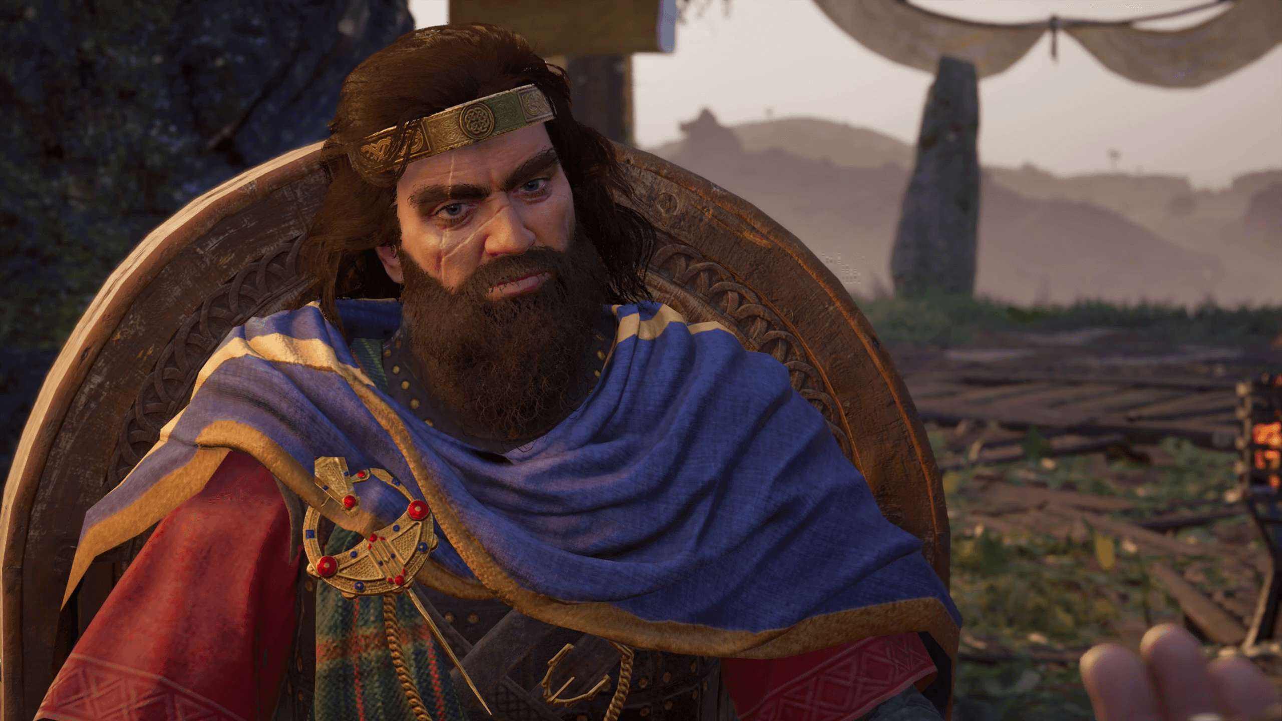 King Flann in Assassin's Creed Valhalla Wrath of The Druids